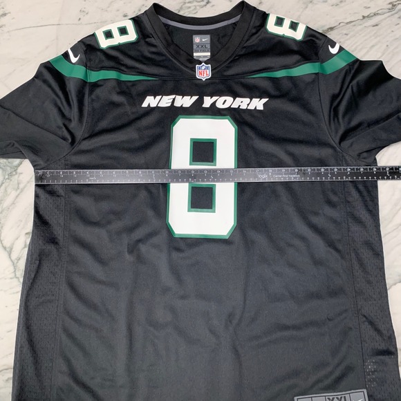 Nike Elijah Moore #8 New York Jets NFL Jersey Men's XXL Black Green - Picture 6 of 10
